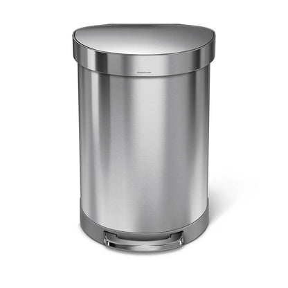 60L Semi-Round Step Can with Liner Rim