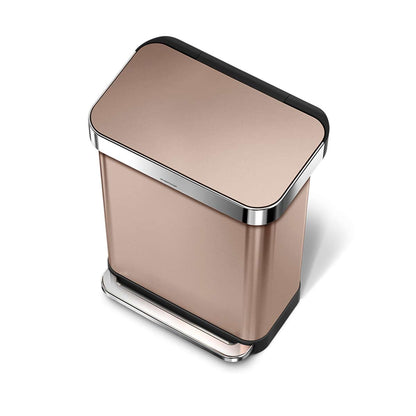 55L Rectangular Step Can with Liner Pocket