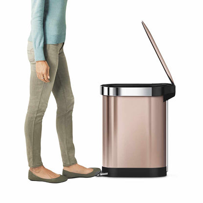 45L Slim Step Can with Liner Rim