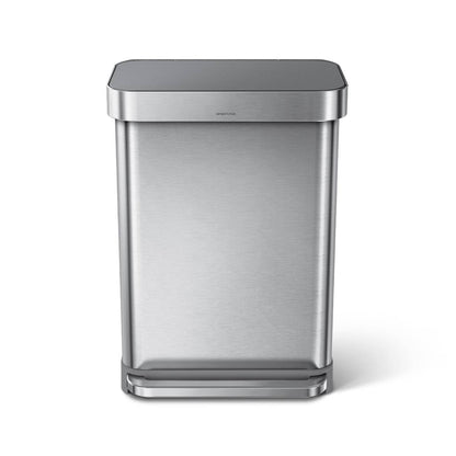 55L Rectangular Step Can with Liner Pocket